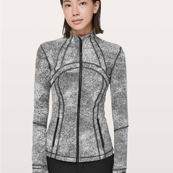 Lululemon Define Jacket Spray Jaquard White/Black - Picture 5 of 7